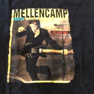 John Cougar Mellencamp Concert Tee Shirt